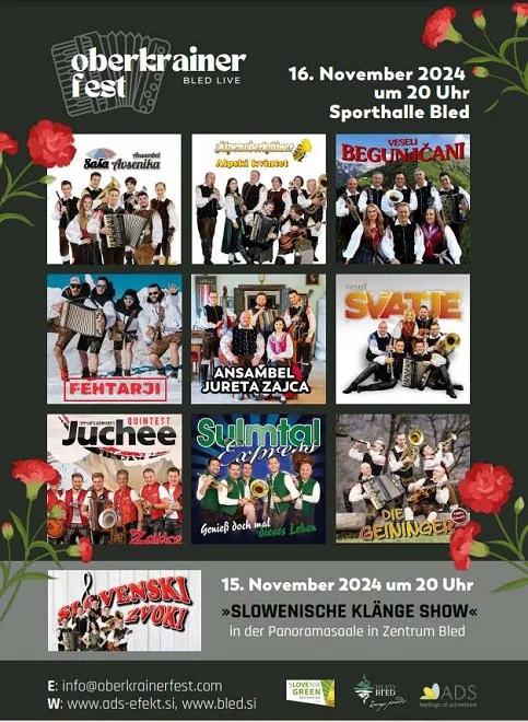 Herbstfest der Oberkrainer Volksmusik 2024 in Bled.