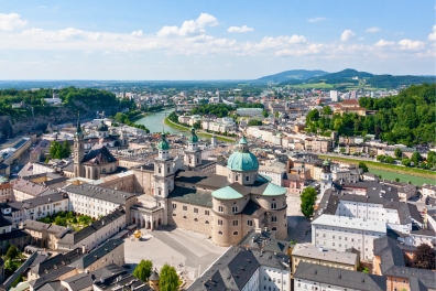 Reisepause in Salzburg. Auf dem Rückweg der Slowenien Adventfahrt